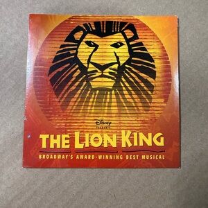 Disney Broadway Cast Album with Red and Gold Design